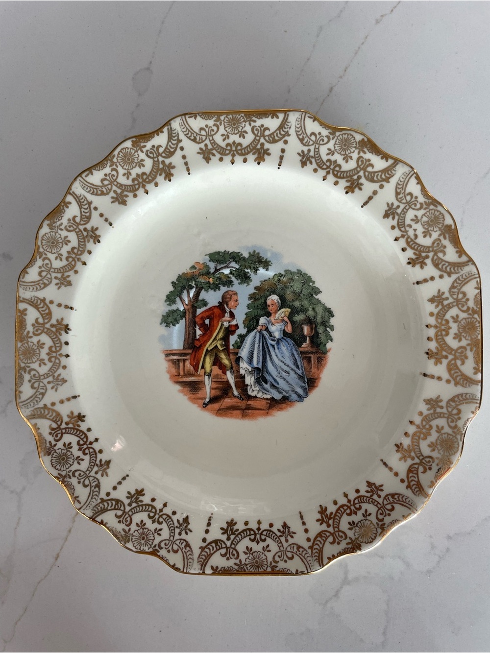 Vintage W.S. George Cavitt-Shaw Decorative Plan| Hand Painted 22k Gold Trim